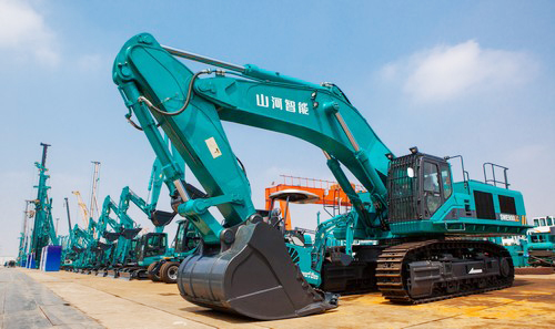 工程装备盛宴，，，，，，，，东盟十国代表在壹定发智能很享受