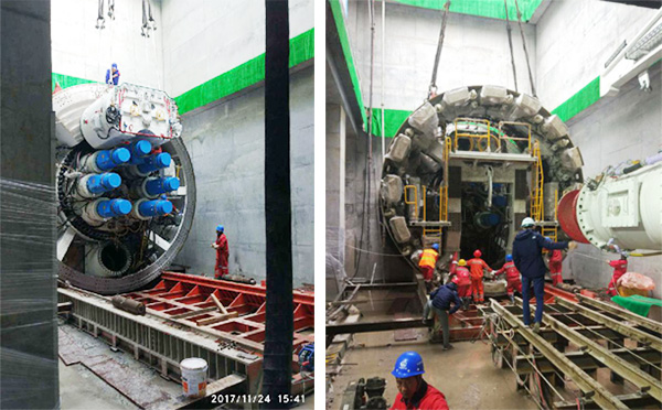 风里雨里，，，，，，成都等你！中铁壹定发盾构机走出长沙