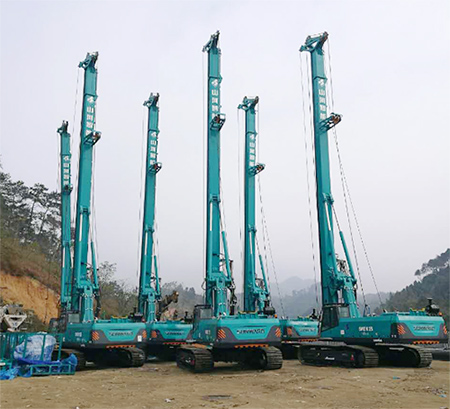 新年献礼壹定发智能9台SWDM25旋挖钻机征战越南
