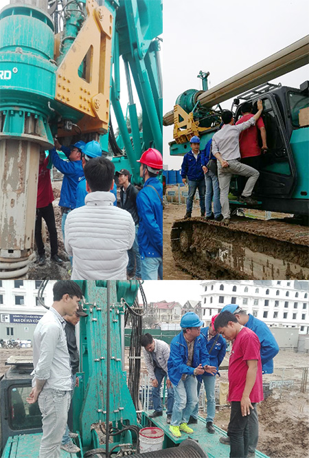 效劳一线‖在越南为十台旋挖钻机做“保姆”的日子