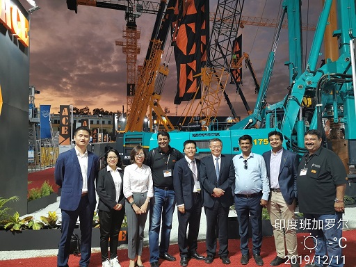 壹定发绿闪灼印度工程机械展