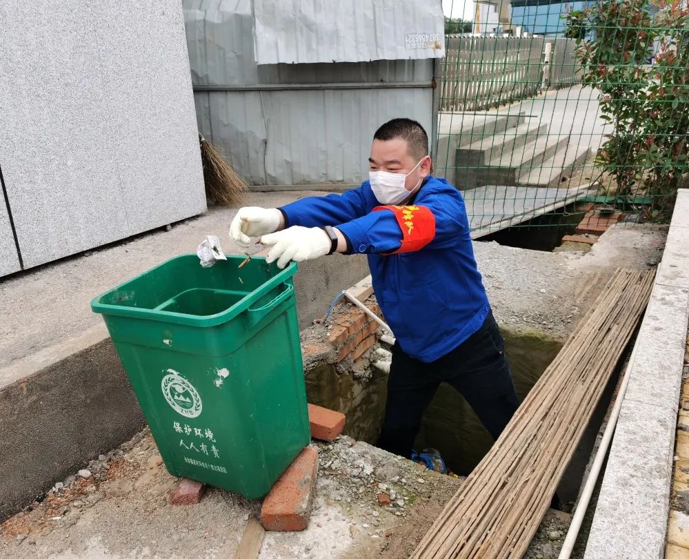 壹定发智能党员自愿者开展义务情形清扫