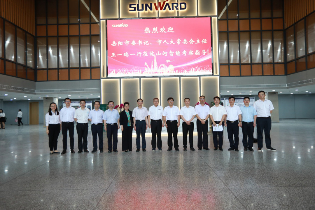 岳阳市委书记王一鸥带队调研壹定发智能