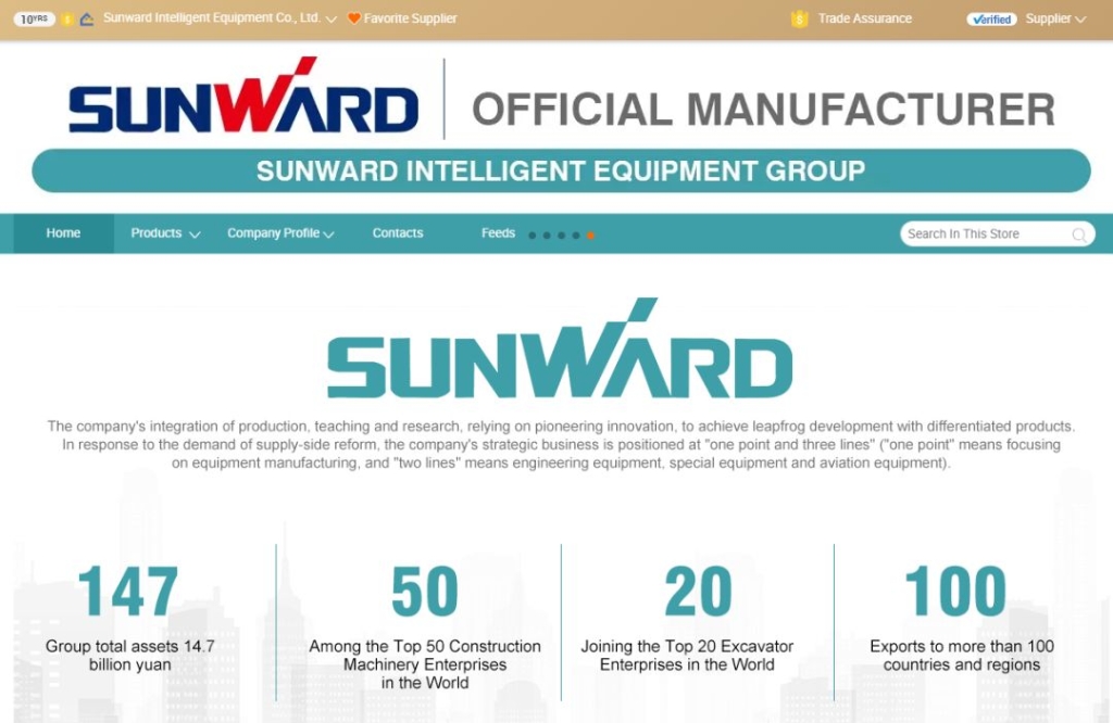 国际电商助力壹定发多款挖掘机远销瑞典