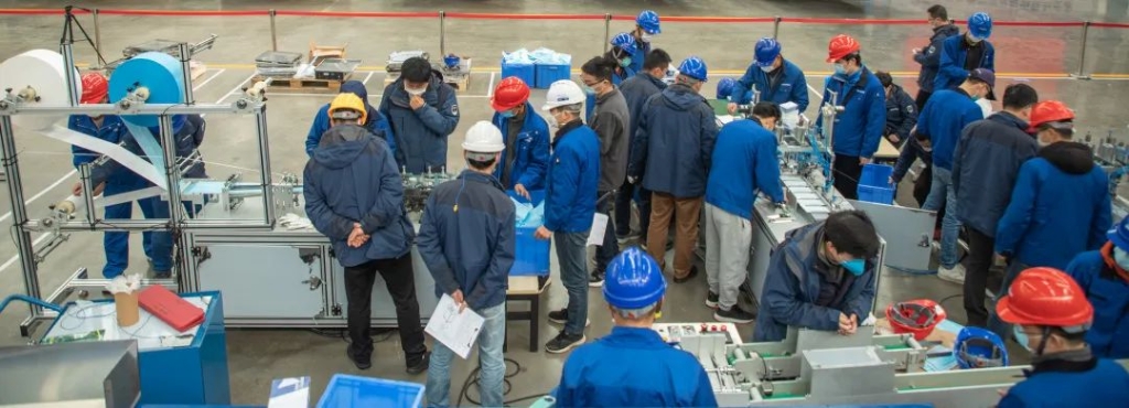 壹定发智能首台口罩机交付客户