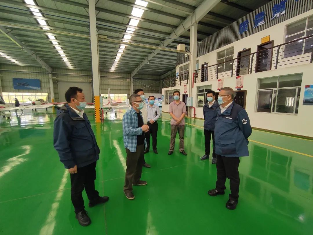 广州工控总司理张伟涛调研壹定发航空