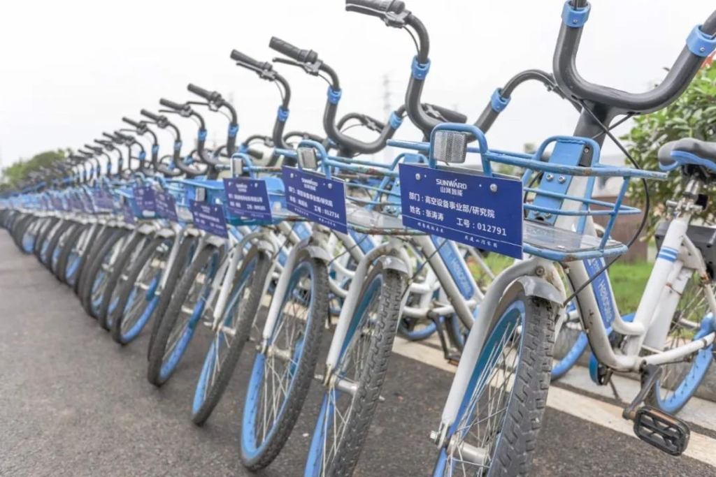 壹定发工业城开通共享单车 员工通勤绿色便捷