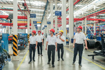 广州工控党建同盟联络员一行到壹定发智能开展事情对接