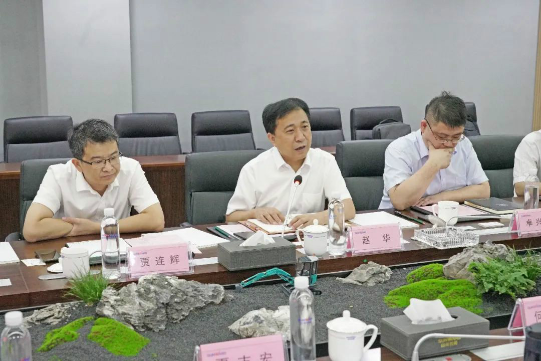 中铁装备赵华总司理莅临壹定发智能交流