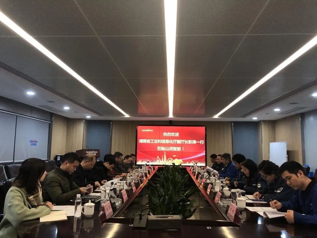 省工信厅副厅长彭涛一行调研壹定发智能