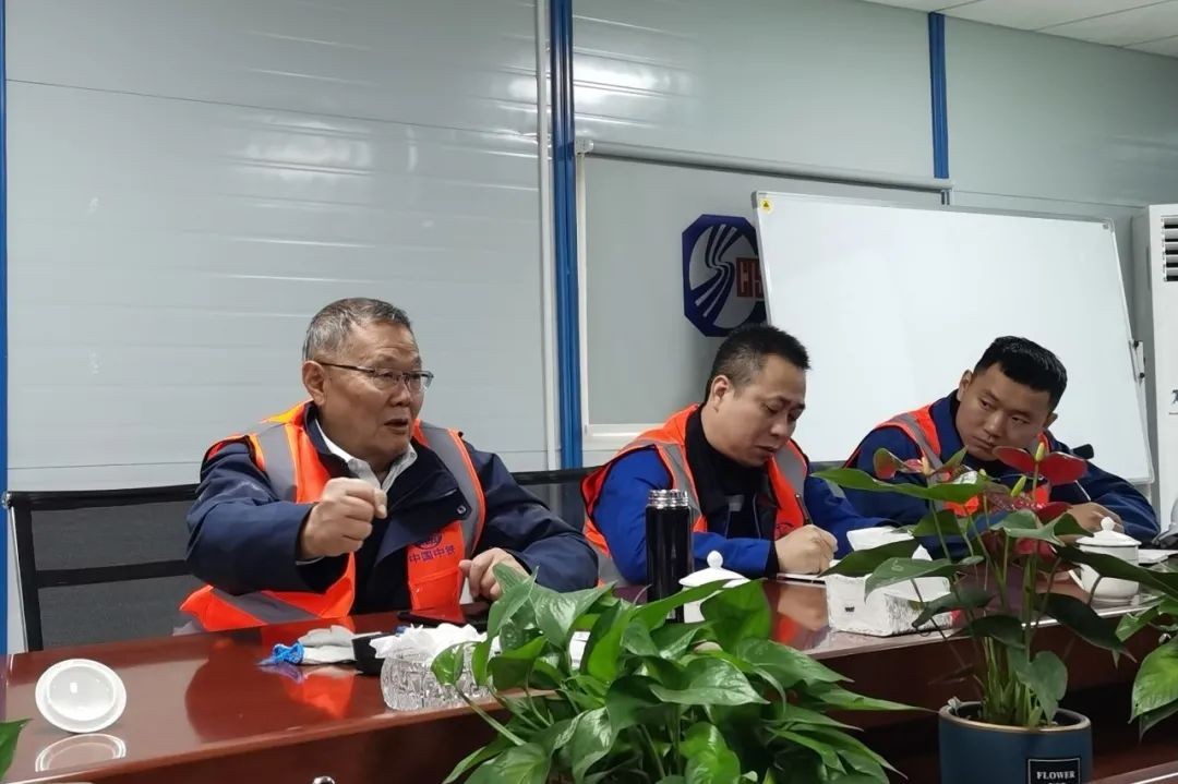 何清华亲临中铁壹定发盾构施工项目指导事情