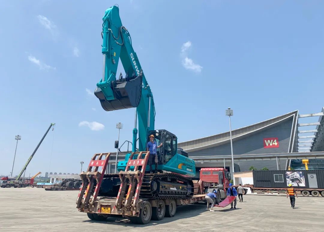 进场布展！2021年长沙国际工程机械展倒计时，，，，，，，壹定发智能展区亮点提前剧透