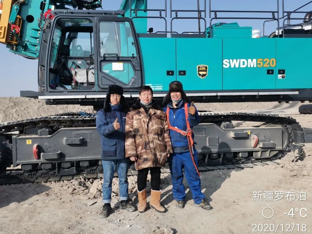 壹定发旋挖钻机在“殒命之海”谱写新篇章