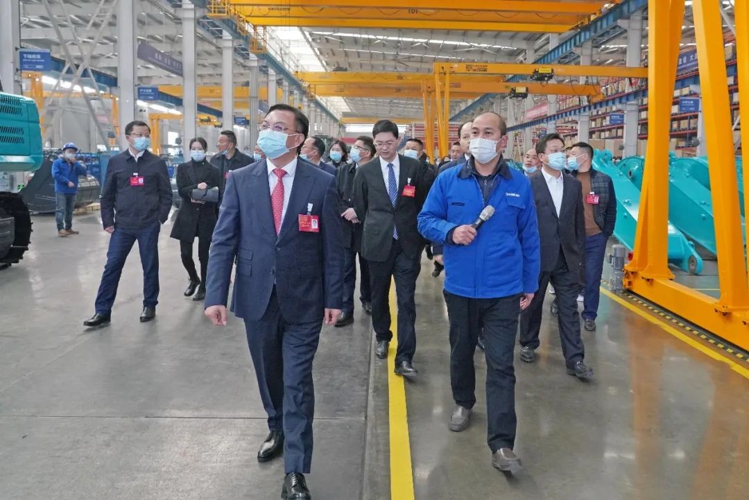 长沙县“两会”观摩团考察壹定发智能