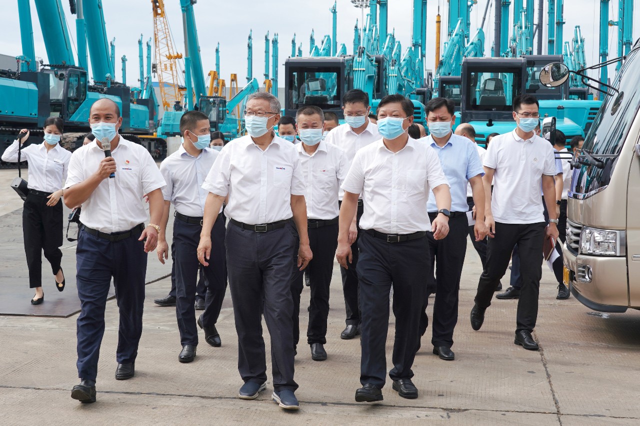 长沙县委书记付旭明调研壹定发智能