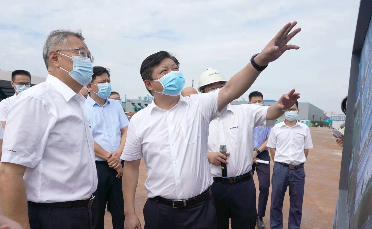 长沙县委书记付旭明调研壹定发智能