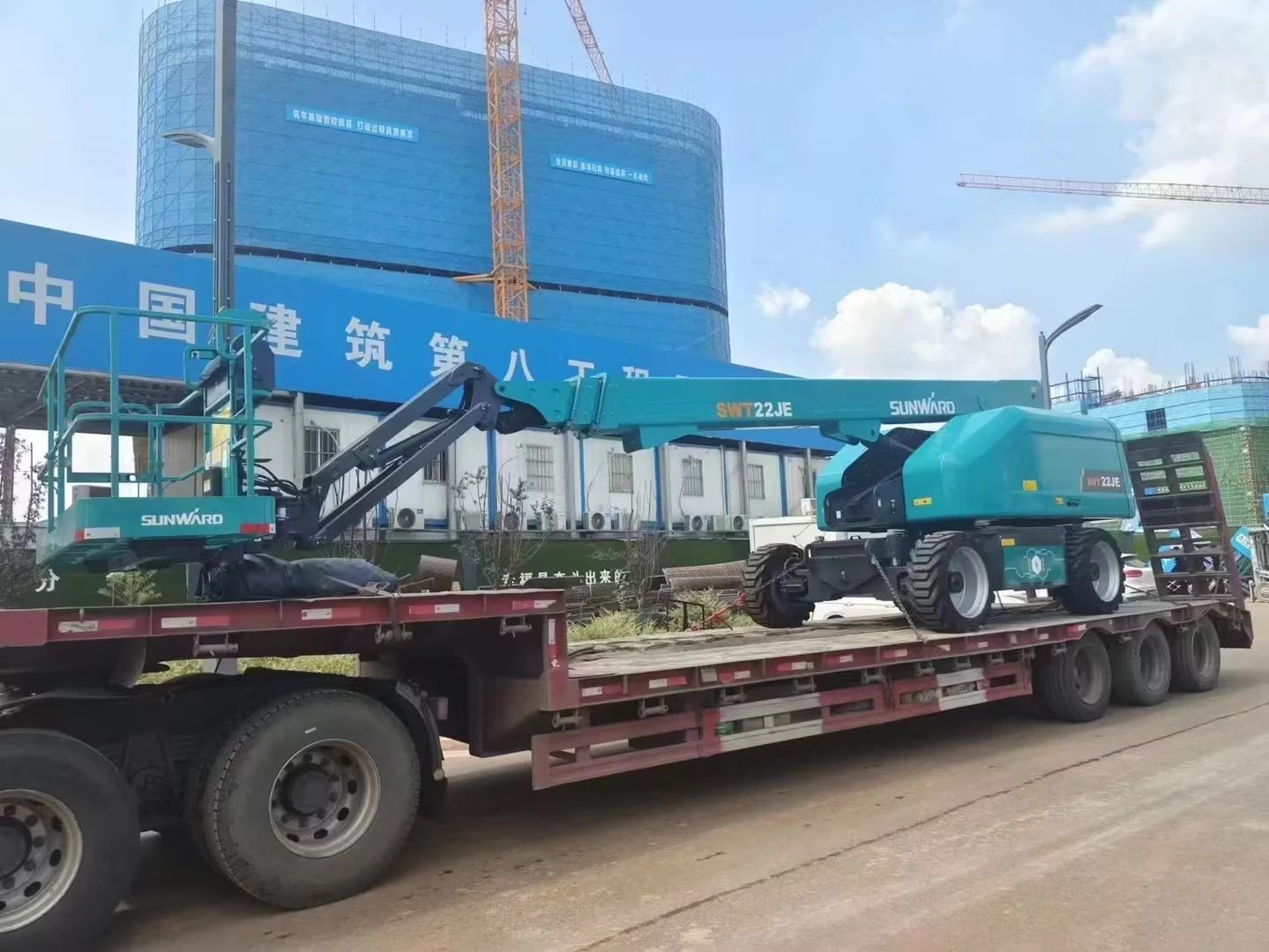 实力上新！壹定发智能电动直臂高空作业平台进军华中市场