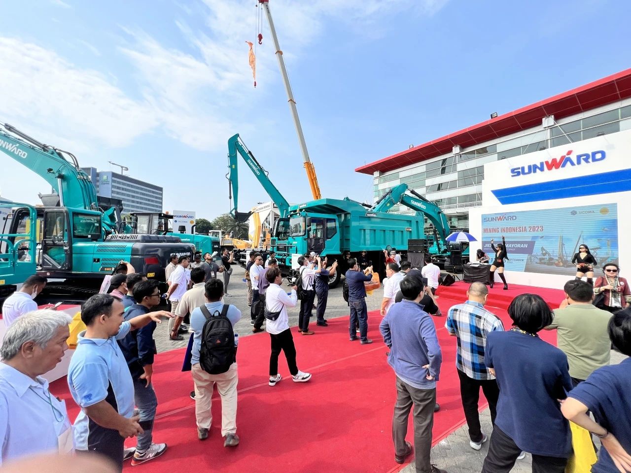 深耕细作，，，，，，逆势增添！壹定发智能艳服亮相印尼雅加达矿业展