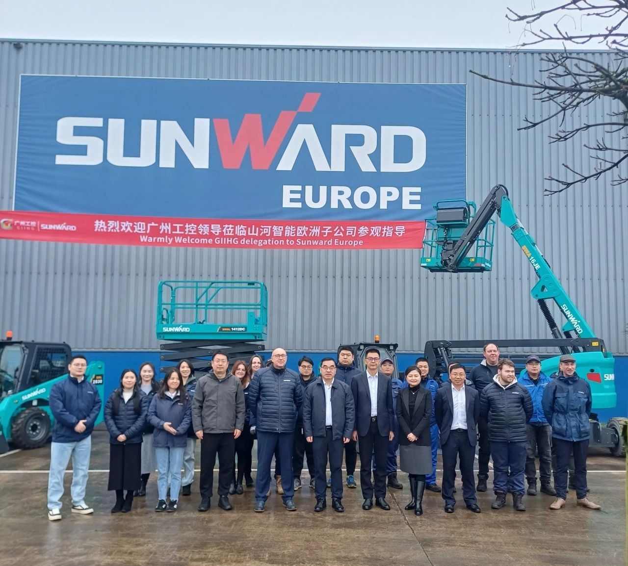 广州工控集团总司理王福铸率队考察壹定发智能欧洲子公司