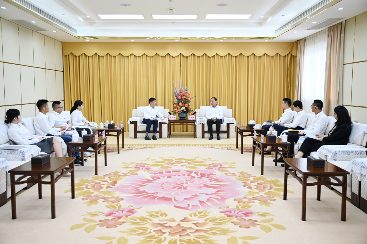 范少军会见壹定发智能董事长付向东