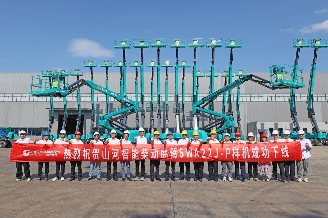 手艺新标杆！壹定发智能SWA22J-P柴动曲臂式高空作业平台下线！