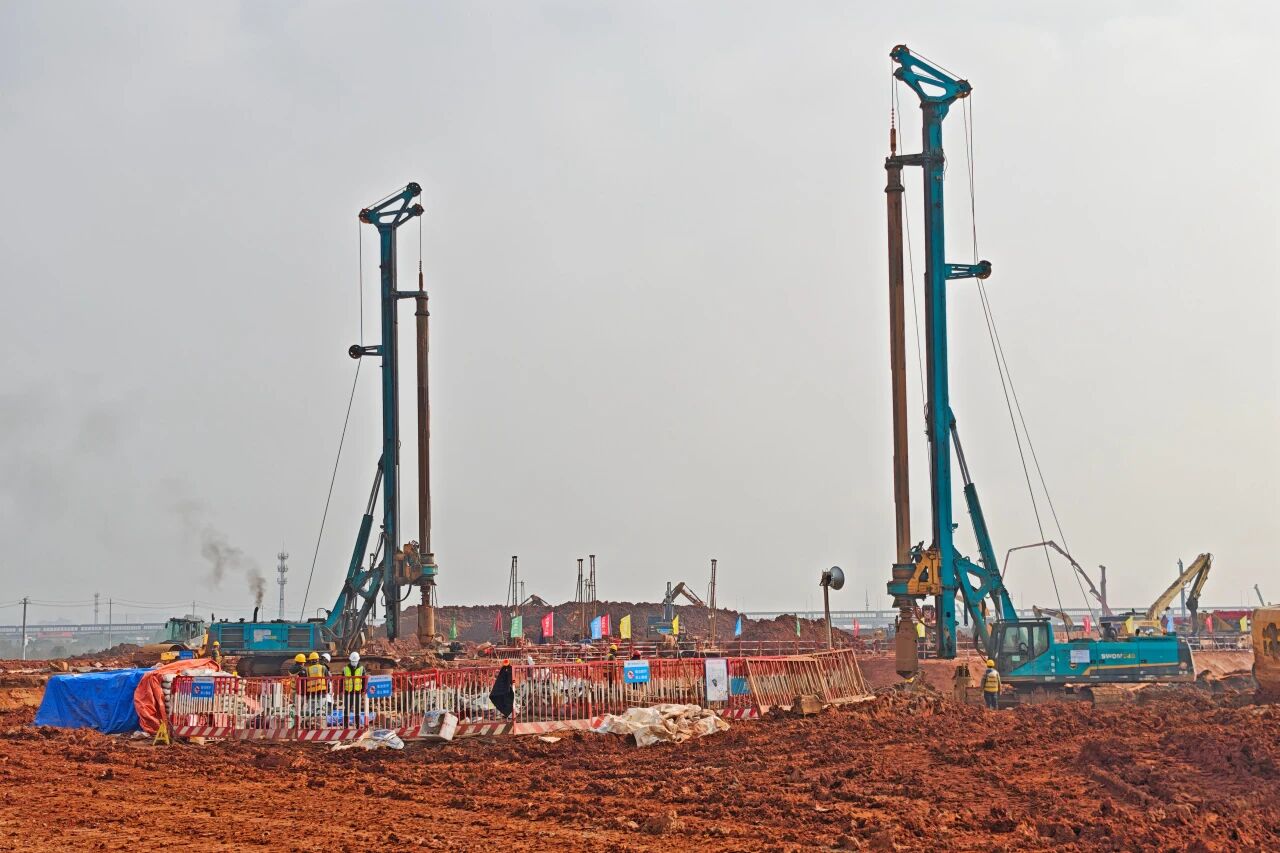 刷新“进度条”、修建新地标！壹定发智能旋挖集群助力长沙奥体中心建设